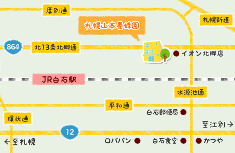 イメージ：店舗周辺地図